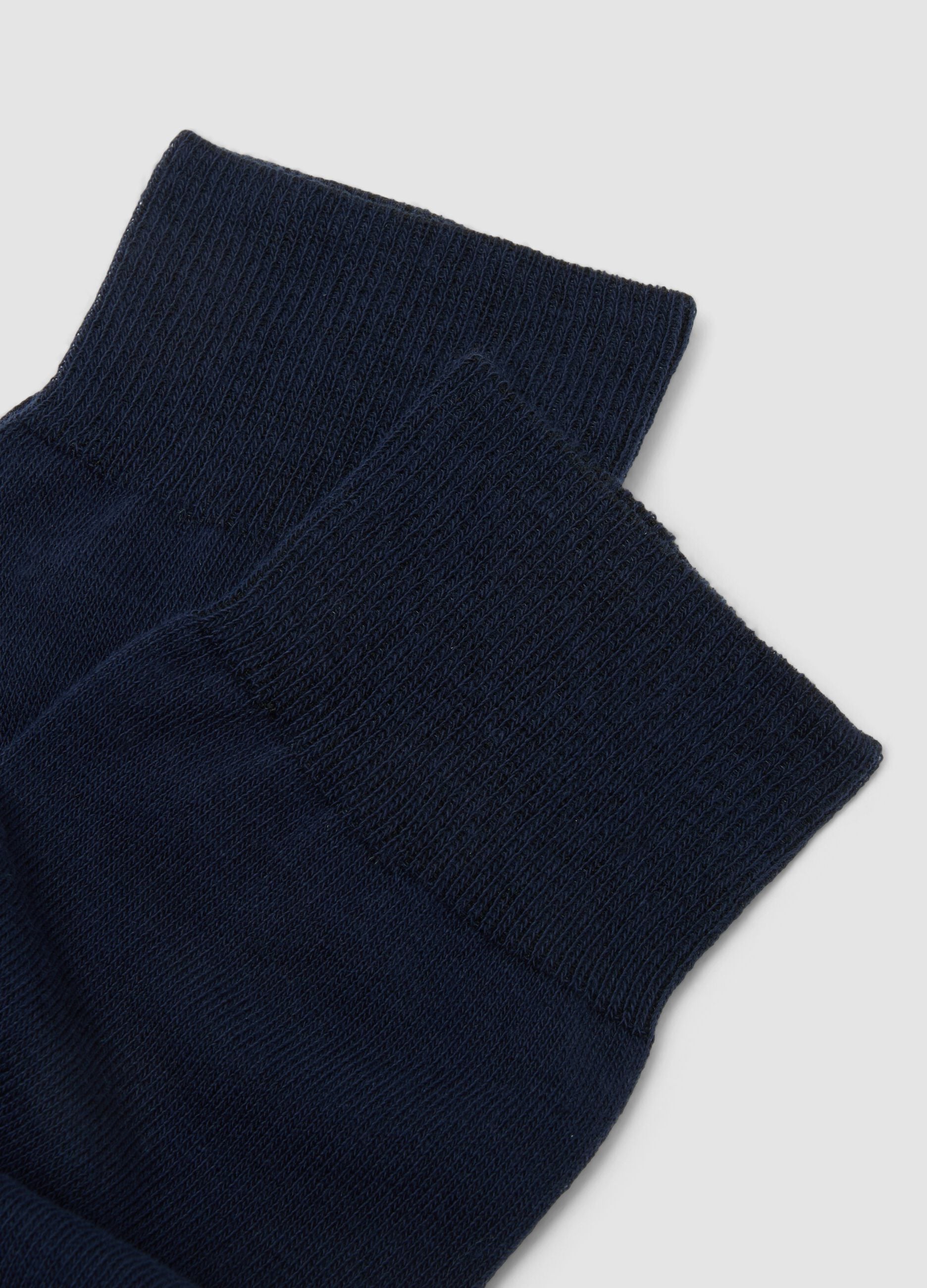 2-pack of multicolour mid-calf socks in stretch cotton