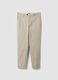 Beige regular-fit stretch cotton twill chino trousers_0