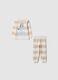 Regular fit newborn pure cotton pyjamas with multicolour stripes_0