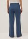 Blue relaxed fit maternity trousers in stretch viscose_2