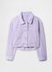 Purple cropped jacket for girls_3