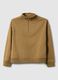 Brown cotton blend zip-up sweatshirt_4