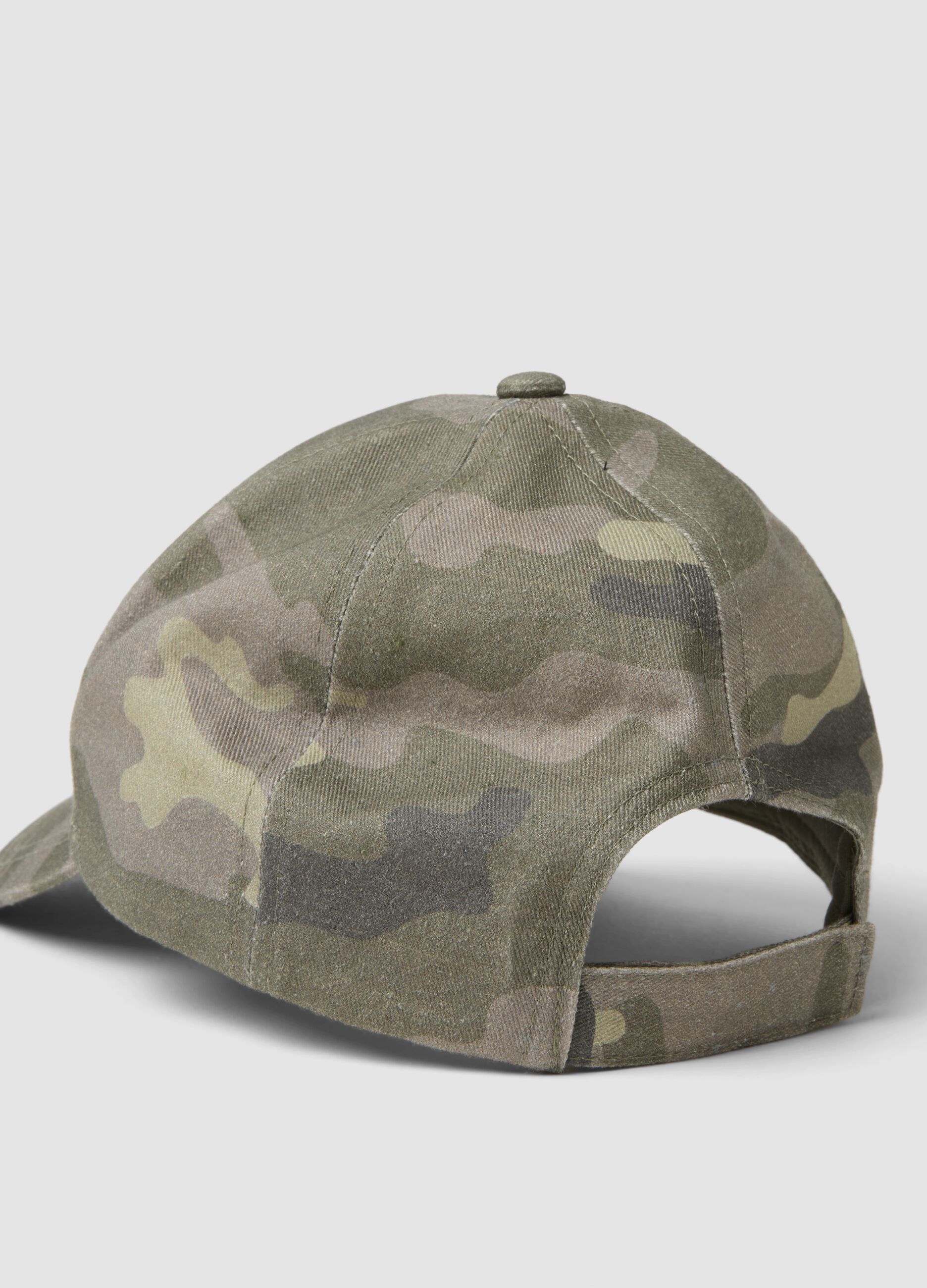 Multicolour camouflage pure cotton baseball cap for girls