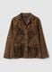 Brown fringed genuine leather jacket &ndash; regular fit_1