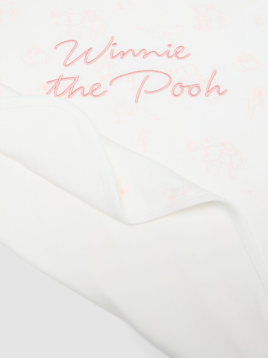 Copertina in puro cotone organico bianca da neonata Winnie-the-Pooh_2