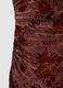 Red long fitted dress in stretch fabric with floral pattern_2