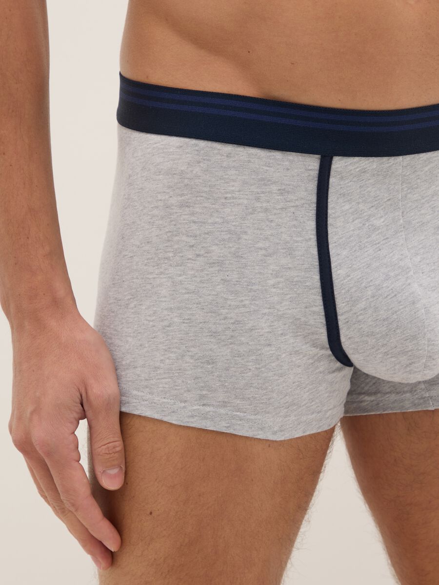 Tripack boxer in cotone organico elasticizzato multicolor regular fit_3