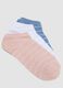 Seven-pack of multicolour striped no-show socks in a cotton blend_1