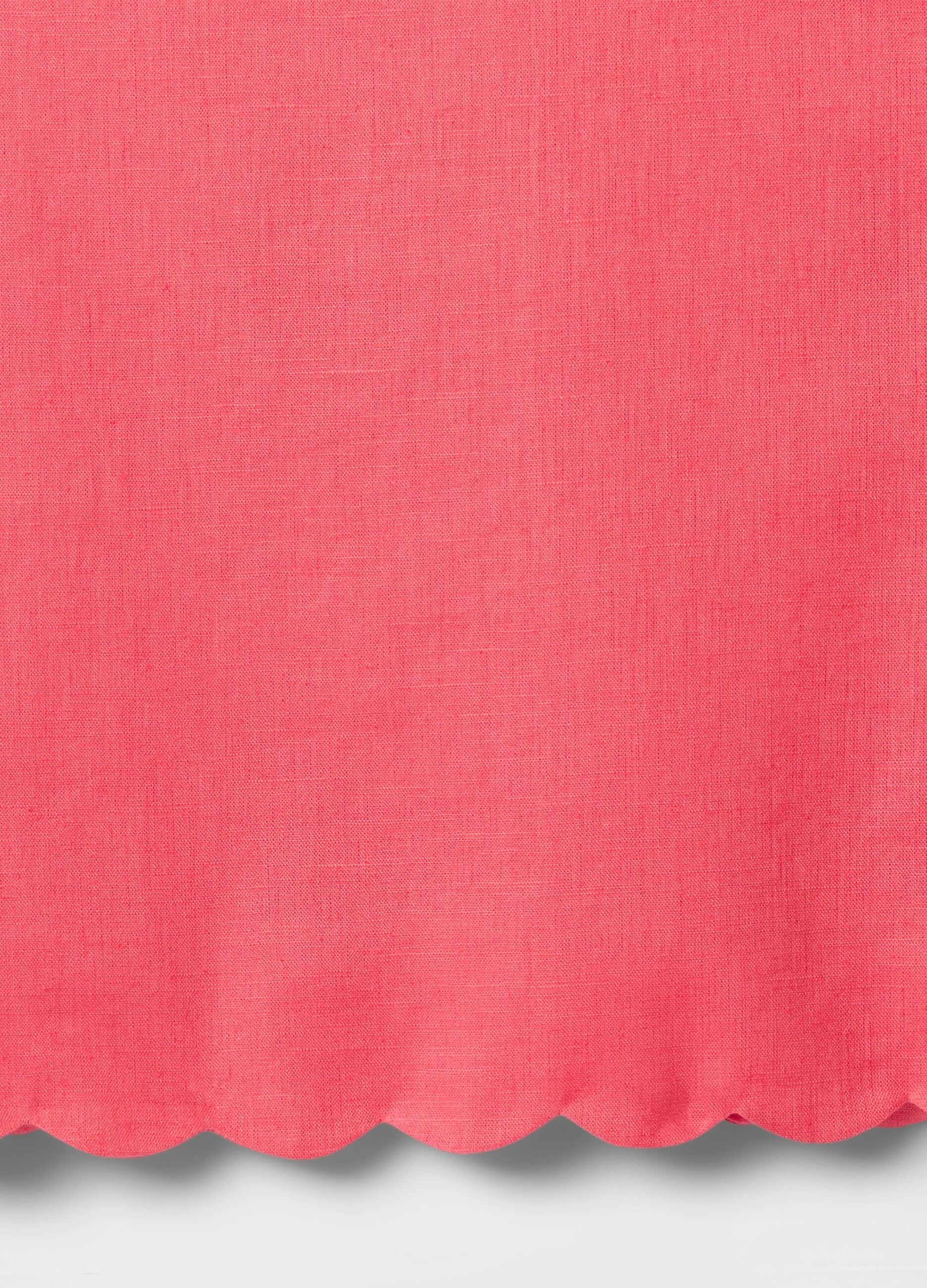 Girls' Orange Linen Blend Top
