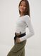 Grey stretch-cotton T-shirt with slim-fit straps_1