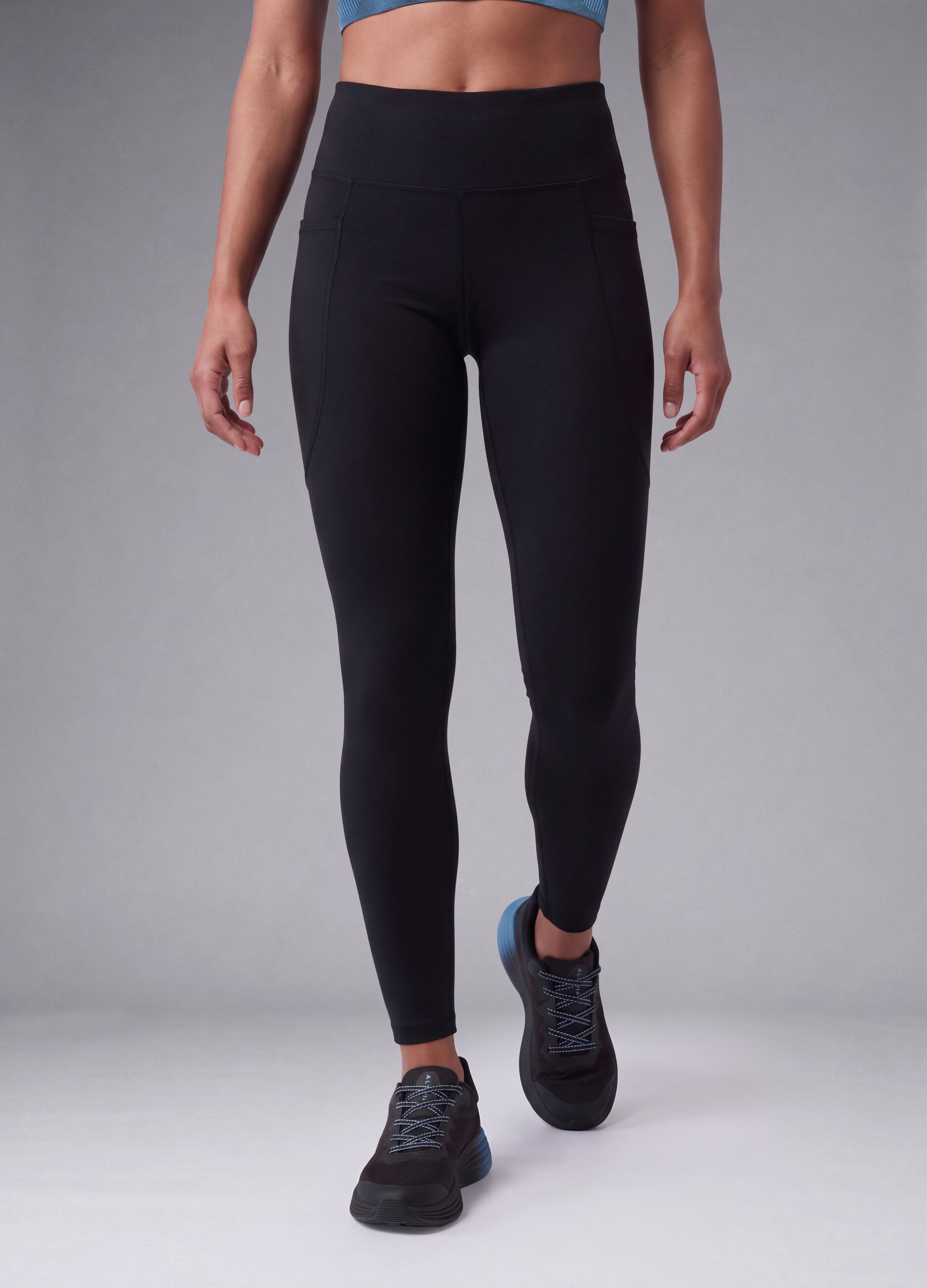Black stretch-fabric leggings ALTAVIA RUNNING