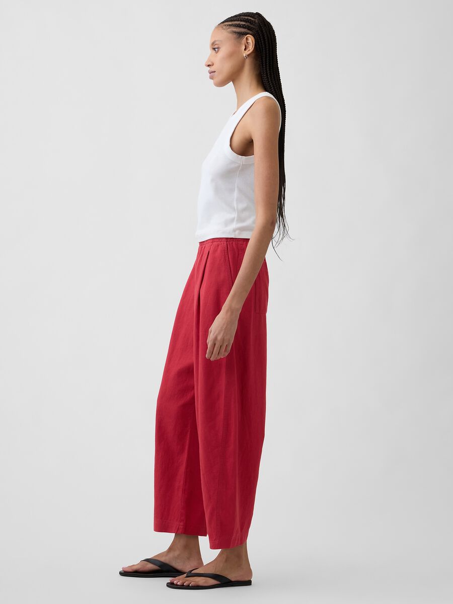 Linen-blend palazzo trousers_2