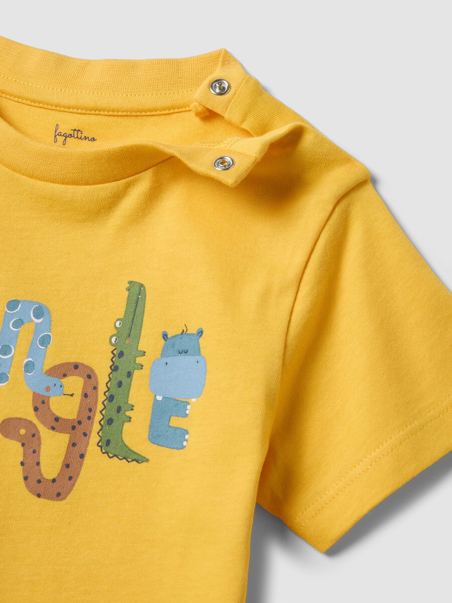 Multicolour pure cotton newborn pyjamas - regular fit with print_2