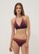Brown stretch bikini top with ombr&eacute; effect_1