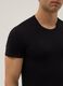 Black stretch modal T-shirt, regular fit_3