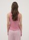 Pink ribbed cotton and viscose blend henley vest_3