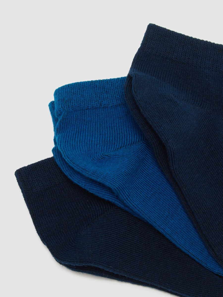 Multipack of short multicolour cotton blend socks for children_2