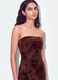 Red fitted maxi dress in stretch floral fabric_1