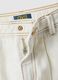 Girls' regular fit pure white cotton shorts_2