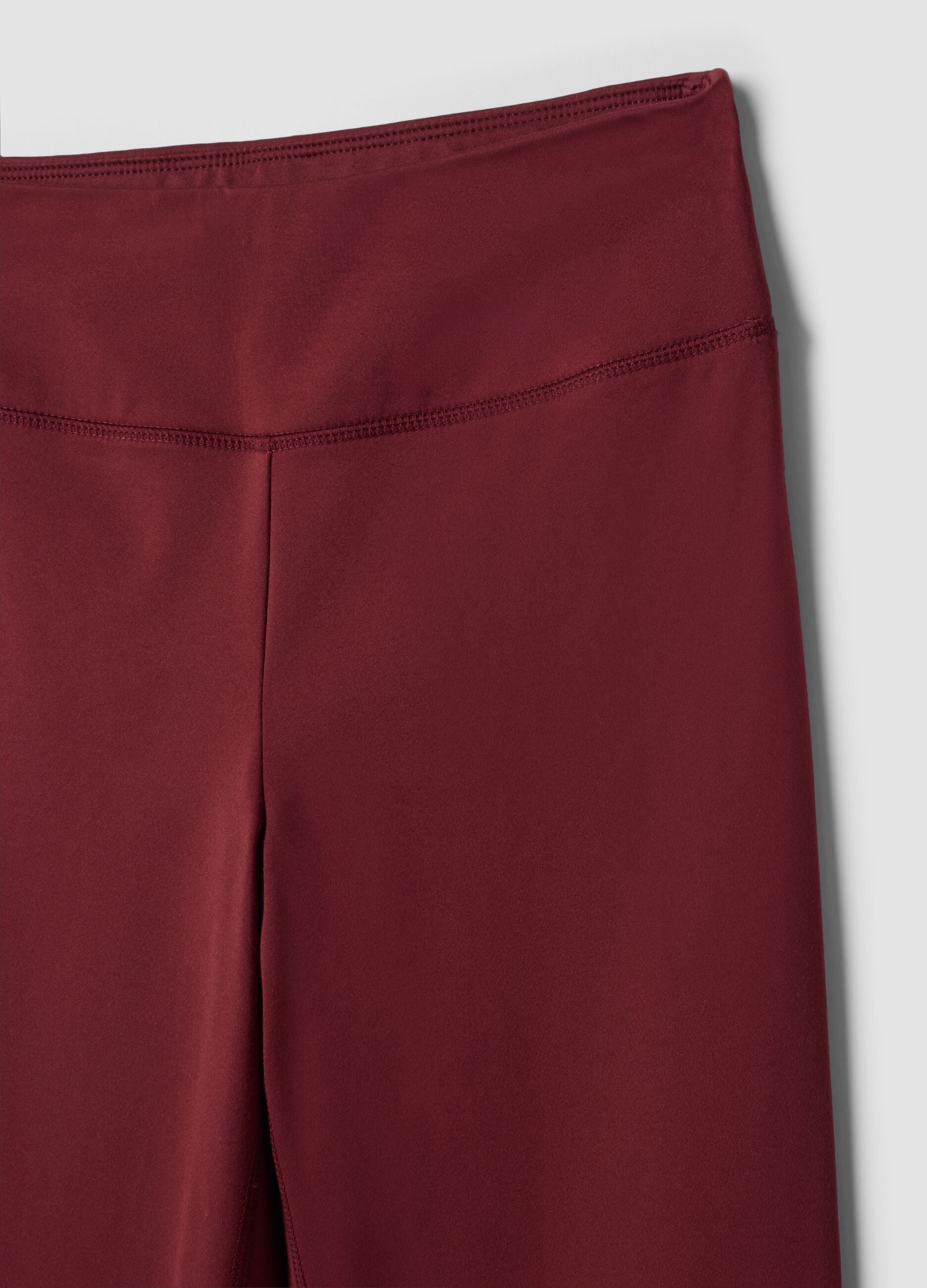 Red flared leggings in breathable stretch fabric ALTAVIA STUDIO