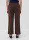 The Iconic Pants brown wide-leg joggers in stretch viscose_2