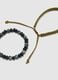 Multicolour glass bead bracelets with woven design twin pack_1