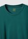 Regular fit green pure cotton T-shirt_5
