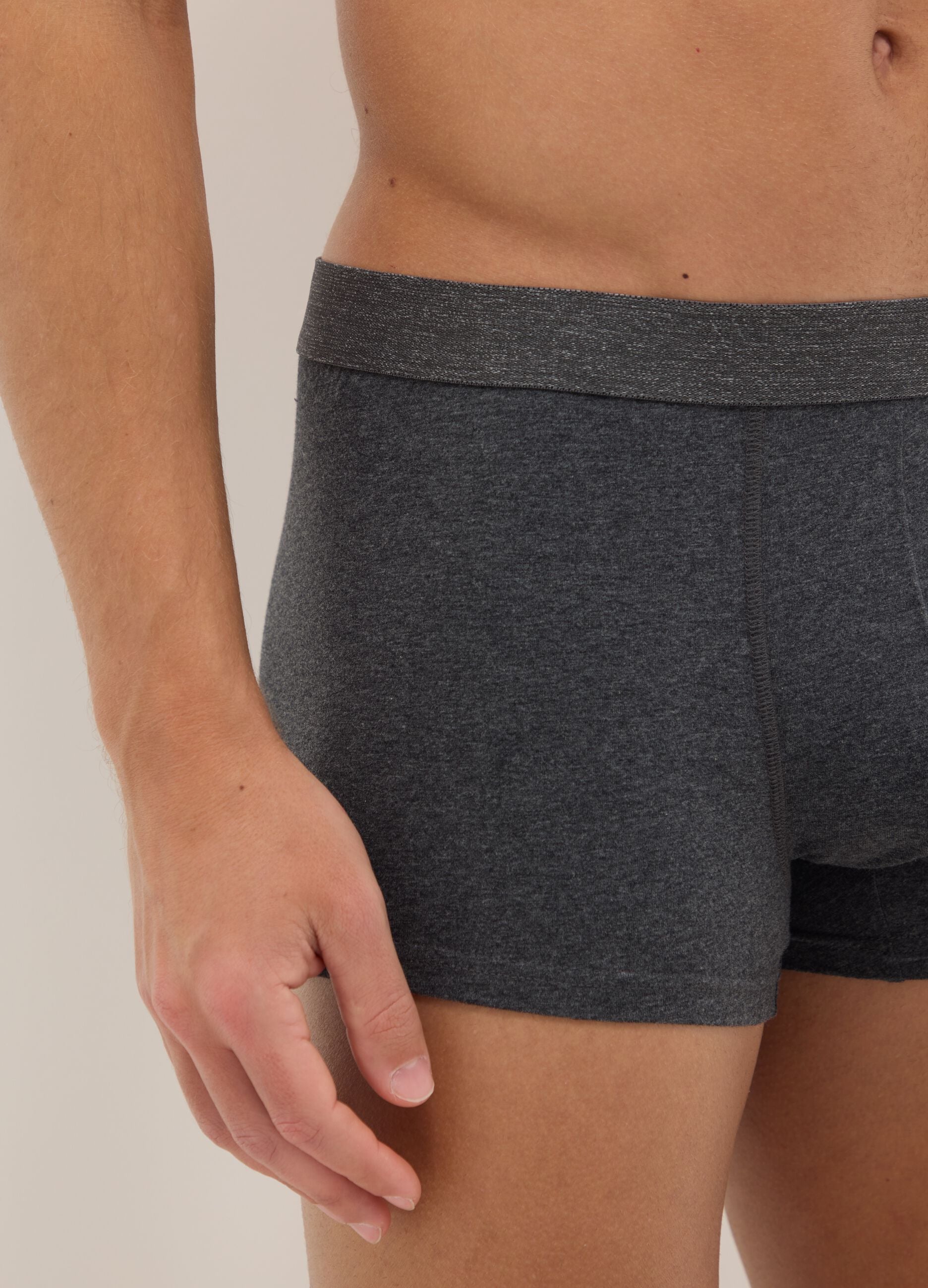 Multipack of regular fit multicoloured cotton stretch boxers