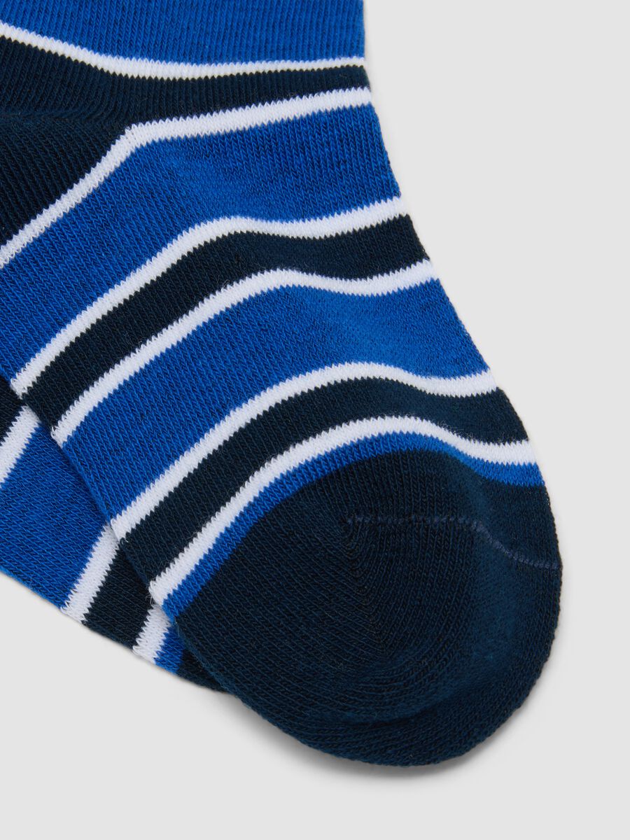 3-pack of multicolour short socks in stretch organic cotton for boys_2