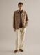 White pure linen trousers with regular fit_0