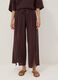 Brown pure cotton beach trousers_1