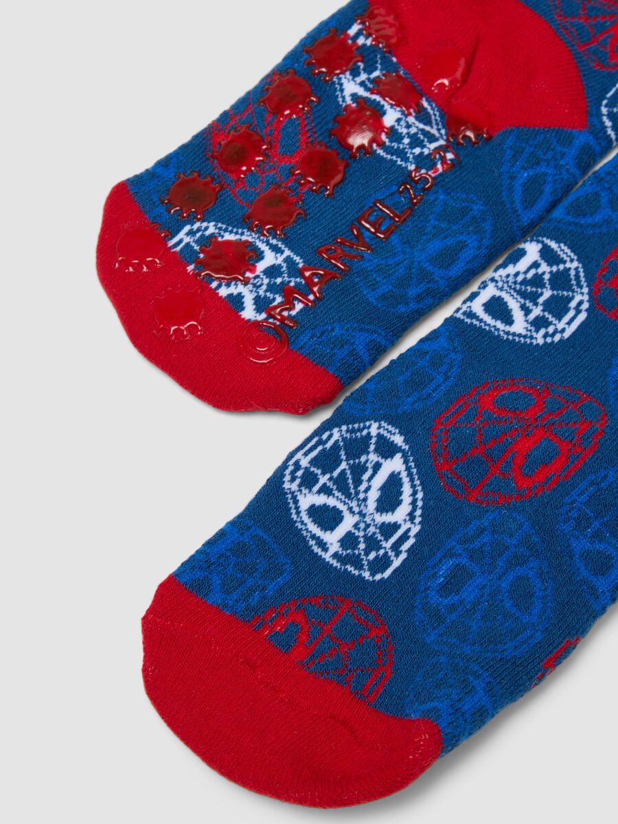 Bipack calze antiscivolo in cotone organico elasticizzato a tema MARVEL Spider-Man_1