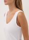 White stretch vest top, regular fit_2