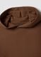 Brown cotton-blend hoodie with a regular fit_5