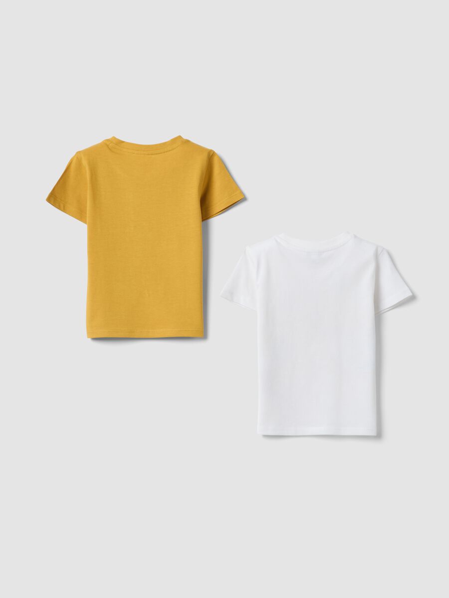 Bipack t-shirt in puro cotone multicolor da bimbo regular fit_1