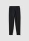 Slim fit black stretch cotton leggings_4