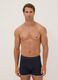 Pack of 3 blue midi boxer briefs in organic cotton_0