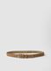 Beige genuine suede leather belt_0