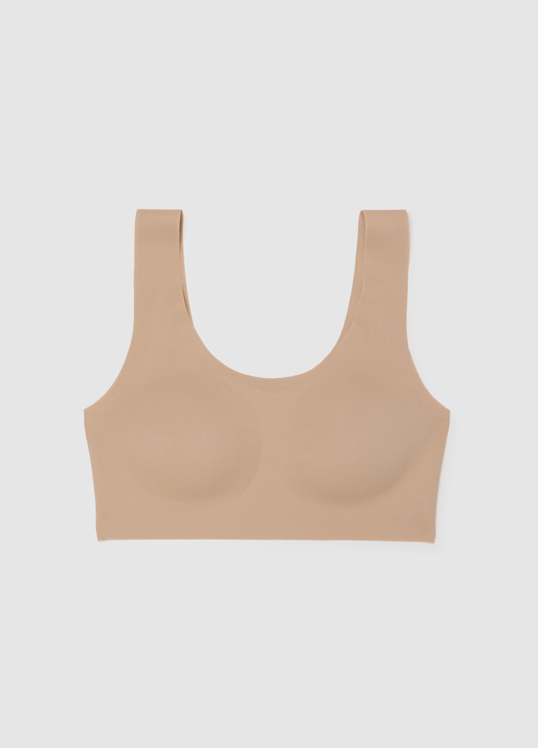 Seamless bralette in microfibre