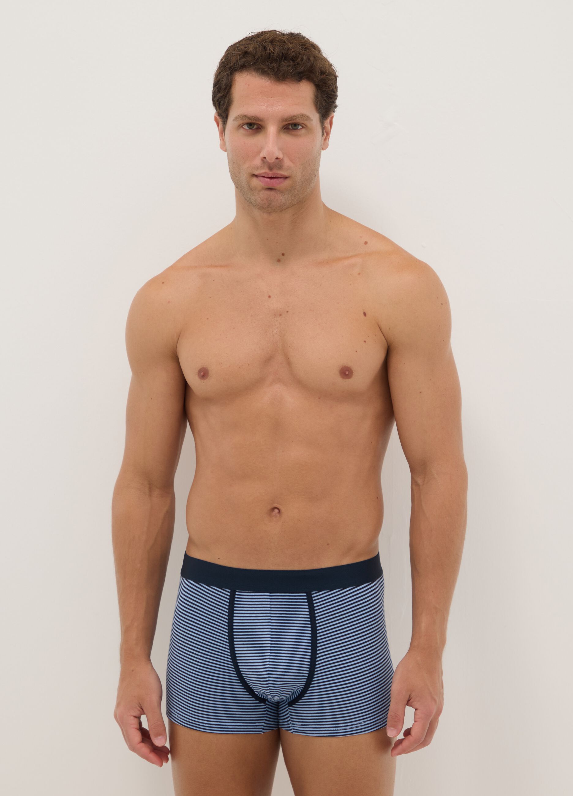 Multipack of multicolour stretch cotton regular fit boxers
