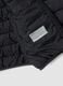 Black Ultralight padded hooded jacket with zip for boys_7
