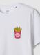 White pure cotton T-shirt with embroidery_5
