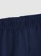 Slim fit blue stretch cotton leggings for girls_3