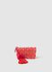 Mini pouch in fuchsia and orange raffia_0