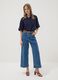 Blue viscose-blend shirt_1