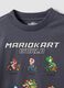 Grey pure cotton crew-neck Mario Kart print T-shirt_3