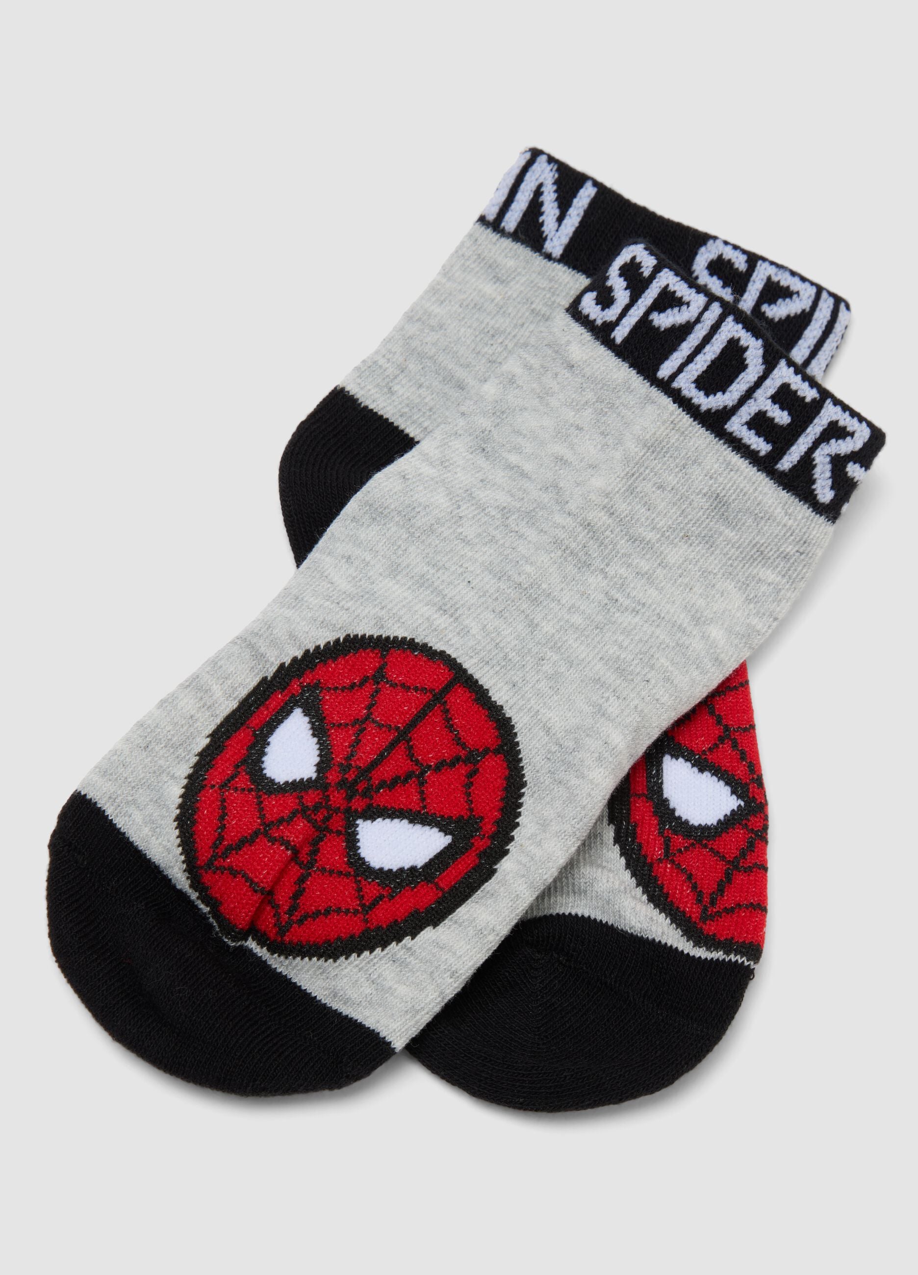 3-pack of MARVEL Spider-Man themed short socks in stretch organic cotton