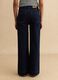 Blue Stretch Cotton Trousers Regular Fit_2