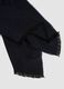 Blue herringbone scarf with fringes_2