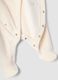 Beige organic cotton-blend all-in-one baby sleepsuit with Mickey embroidery_3